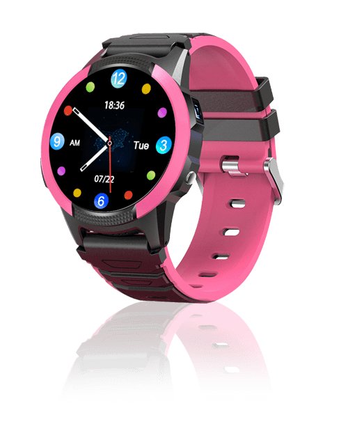 Savefamily Smartwatch Slim 3,25CM (1.28) IPS Digital Screen Touchscreen Pink GPS (satélite)