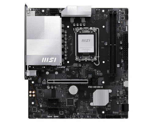 MSI Motherboard Intel Pro H810M-B H810 Lga 1851 Socket V1) microATX — image 1