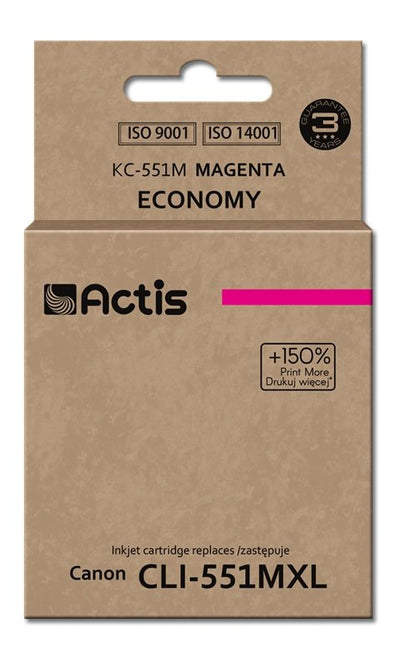 Actis Ink KC-551M (reemplazo Canon CLI-551M - Standard - 12ML - Magenta — image 1