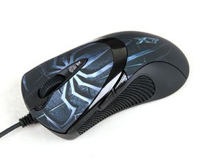 Mouse A4TECH A4TMYS29980 Mouse Evo Xgame Laser Oscar X747 Brown Fire USB — image 1