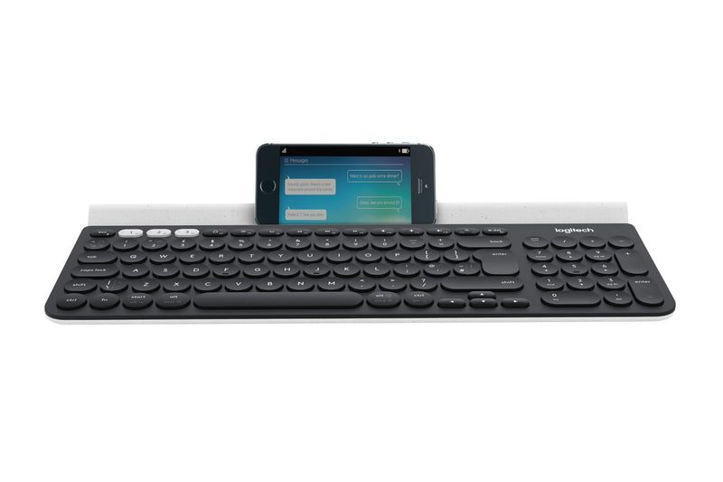 Logitech Keyboard German K780 Multi-device Wireless Keyboard RF Wireless + Bluetooth Qwertz Grey White