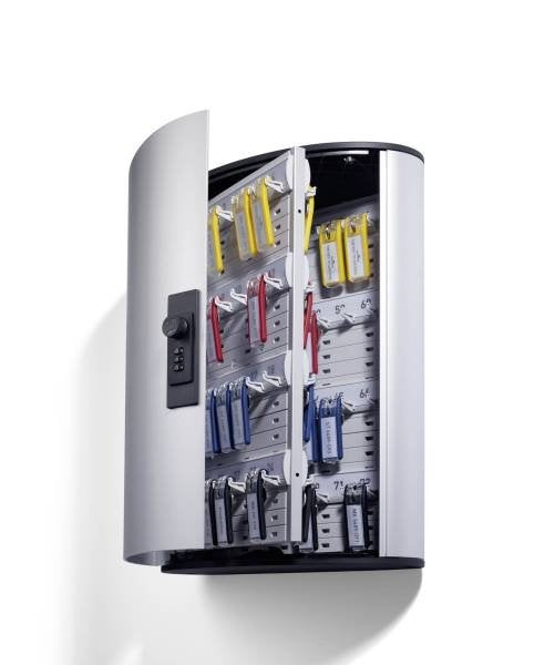 Durable Box Of Keys KEYBOXCODE72 Lock Combinación Plateada