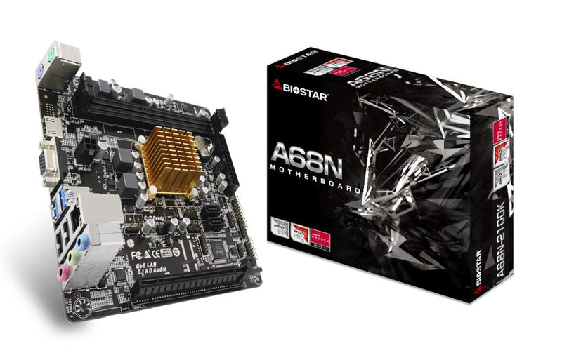 Biostar Motherboard A68N-2100K Mitx CPU Integrada