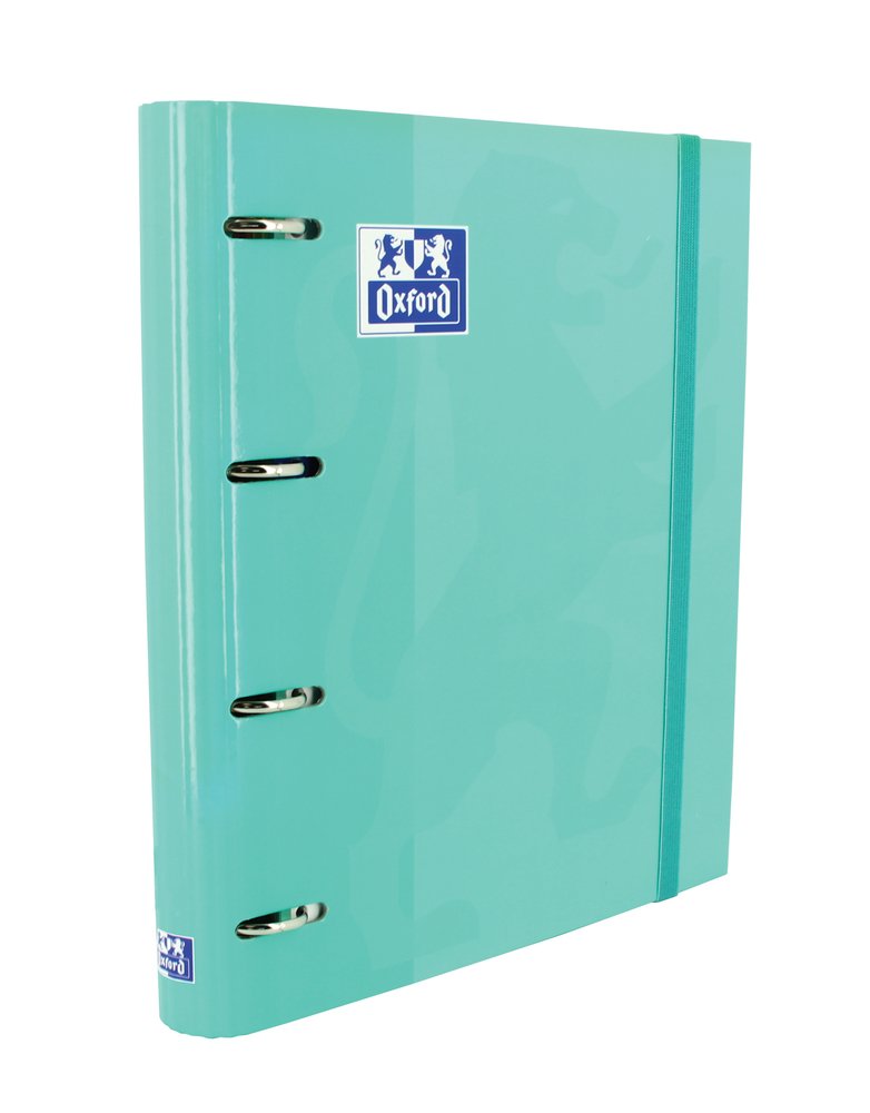 Oxford Folder 4 Anillas Classic Europeanbinder C/ Spare Part 100H 5X5 A4 + Ice Mint
