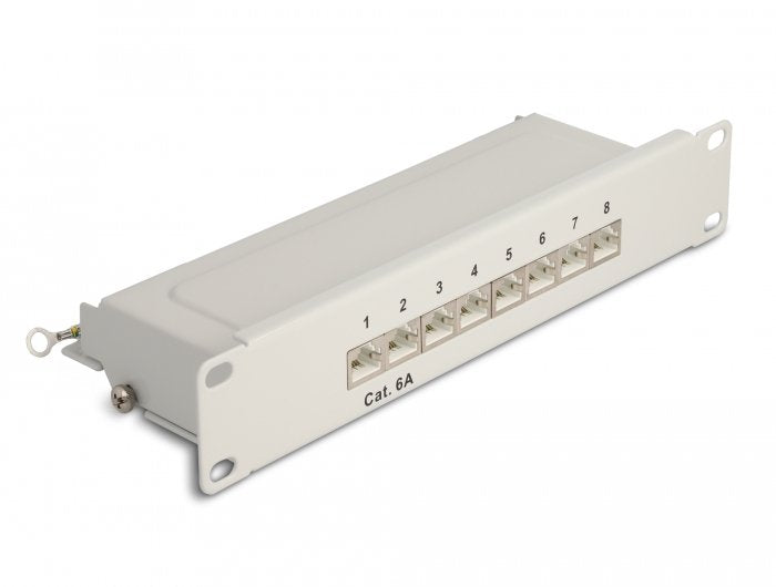 Delock Panel Conexiones 10 8 Ports CAT.6A 1U Grey