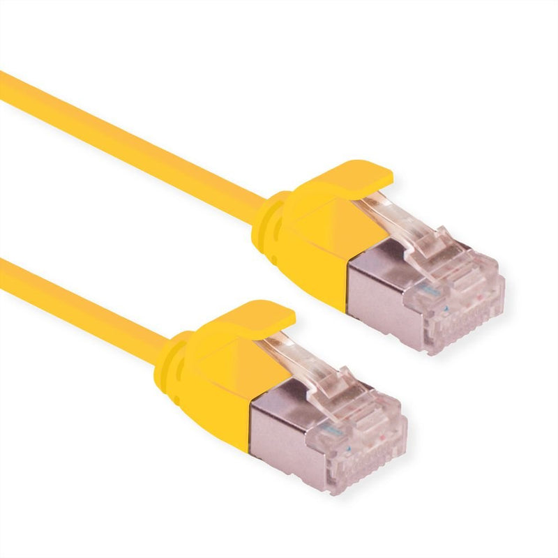 Roline Verde U FTP Network Cable CAT.6A (class Ea), Lsoh, Slim, Amarillo 0,3M