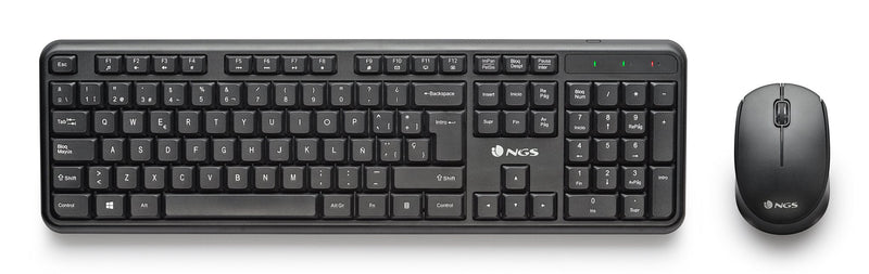 Kit Keyboard + Mouse Spanish Ings Nalámbrico 12 Keys Multim