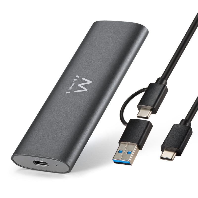Ewent EW7061 Box External Hard Drive External Enclosure Unit Estado Sólido (SSD) Grey Oscuro
