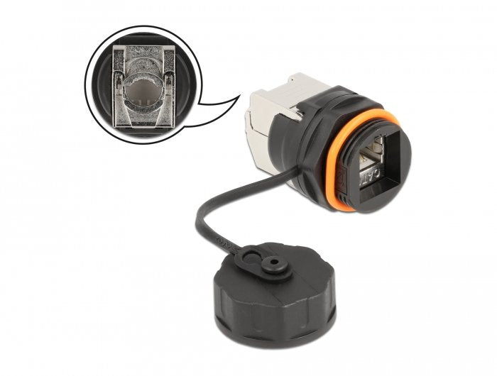 Delock 86698 Connector RJ45/CAT.6A Lsa Black