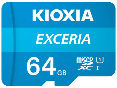 Kioxia microSD 64GB Exceria Uhs-i C10 R100 With Adapter — image 1