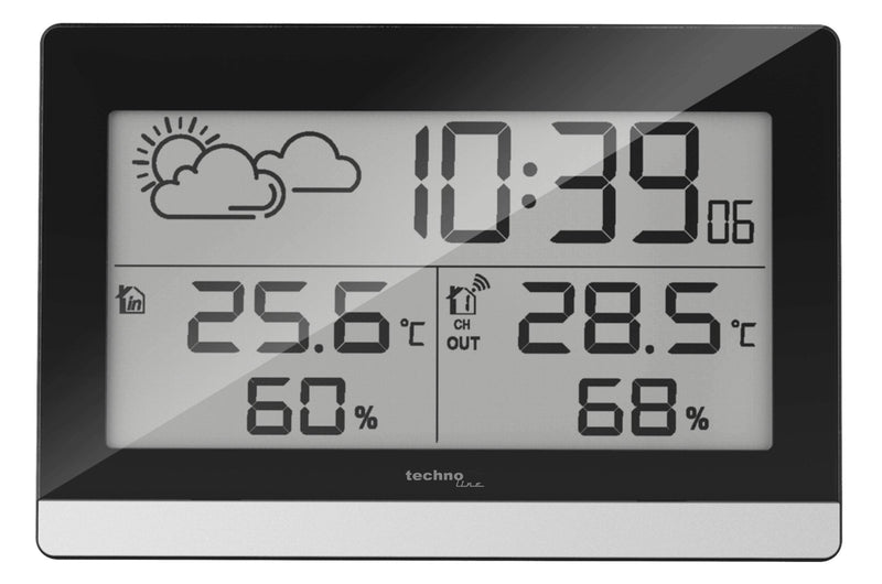 Technoline Ws 9255 Estación Meteorológica Digital Black Silver