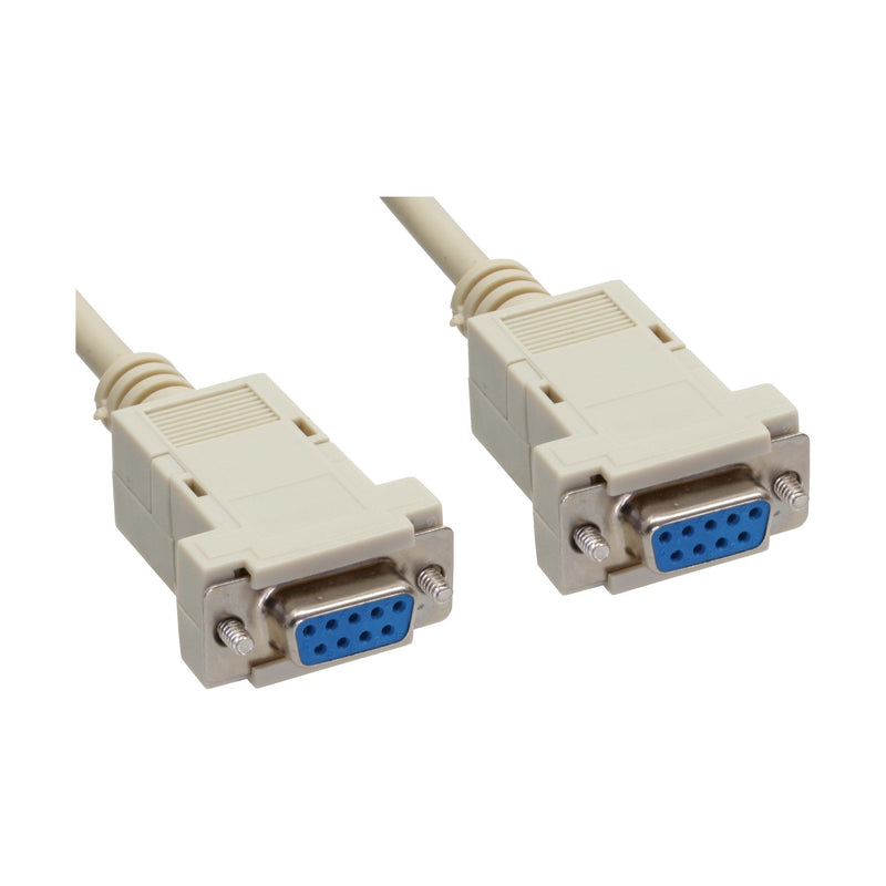 Inline Cable Null Modem DB9 Female a Female Ensamblado Grey 3M