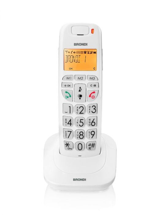 Brondi Phone Cordless Bravo Bright Bianco