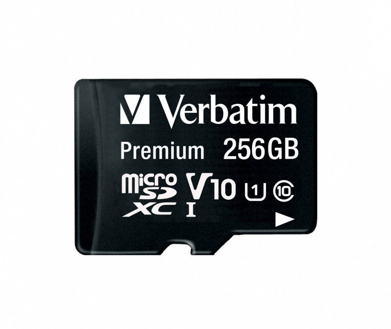 Verbatim microSD 256GB Class 10 Microsdxc Uhs-i Incl Adaptador