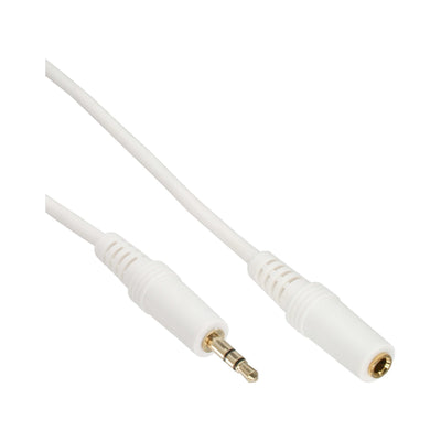 Inline Cable Audio 3.5MM Stereo Male a Female White/Gold 10M — image 1