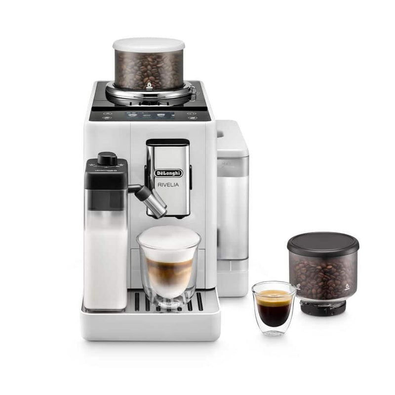 Coffee Machine Espresso - Longhi Rivelia EXAM440.55.W, 19 Bar, 1450W, 0,7 L, 2 Cups White