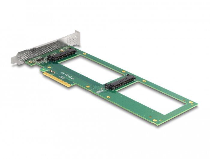 Pci Express 4.0 X8 Card a 2 X Intern U.2 NVMe SFF-8639 - Bifurcation