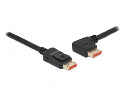 Delock Cable DisplayPort Male Recto a Male 90° Izquierda Angular 8K 60 HZ 2M — image 1