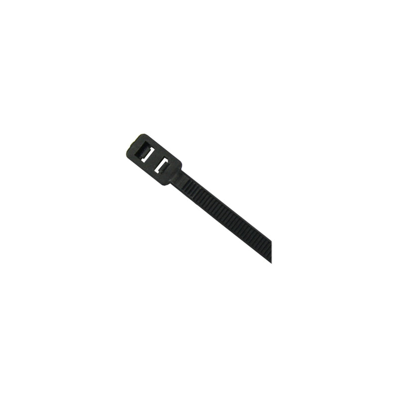 Inline Cable Ties Double Head Montable 300MM X 4,8MM Black 100 Units