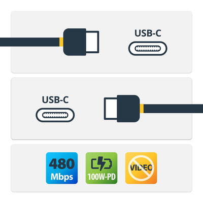 StarTech Cable 2M USB-C Pd 5A White Certified — image 1