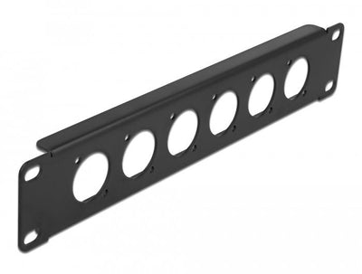 Delock 10? D-typ Patchpanel 6 Port Black — image 1