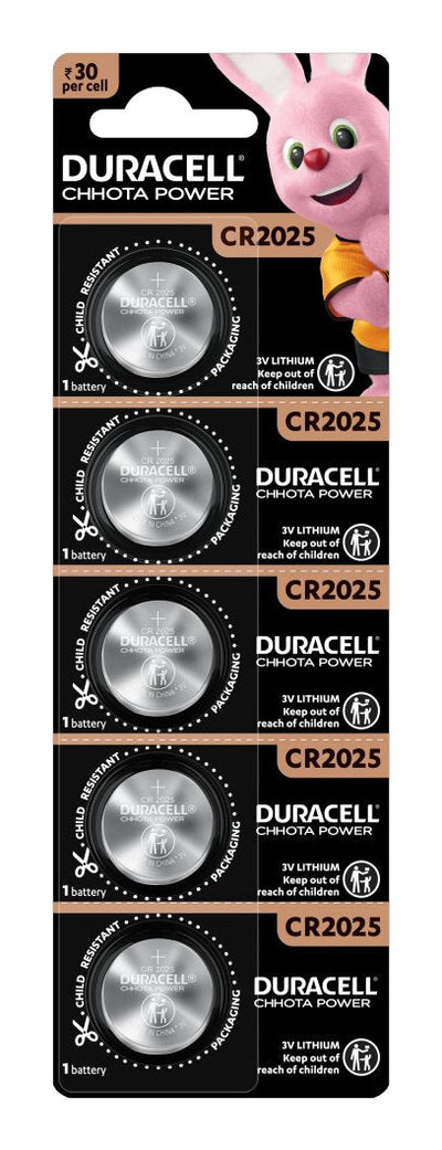 Duracell Battery Button Litio CR2025 3V BLISTER*5 — image 1