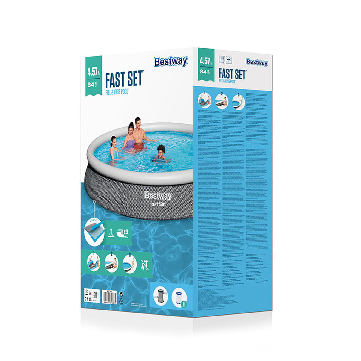Bestway Inflatable Pool Bestway Grey 9677 L 457 X 84 Cm