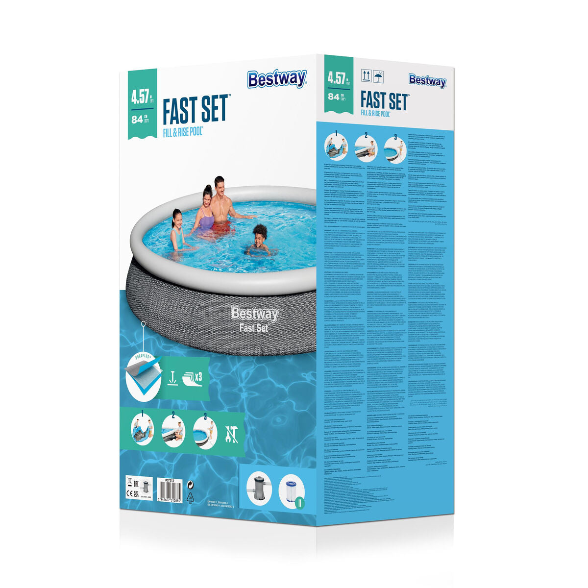 Bestway Inflatable Pool Bestway Grey 9677 L 457 X 84 Cm