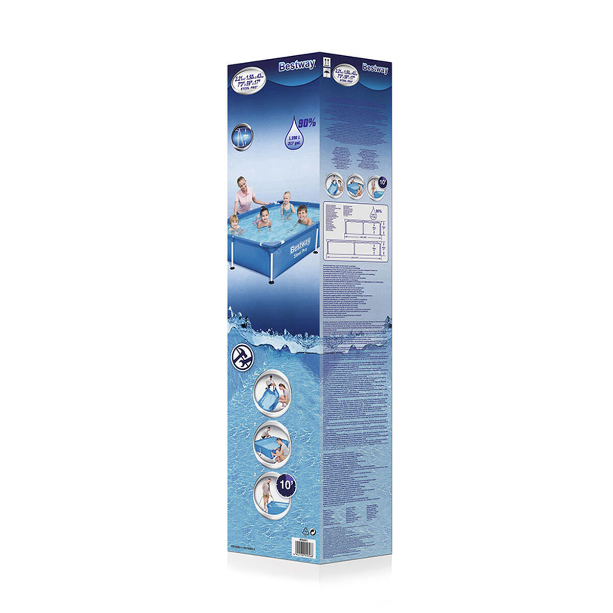 Bestway Detachable Pool Bestway 221 X 150 X 43 Cm