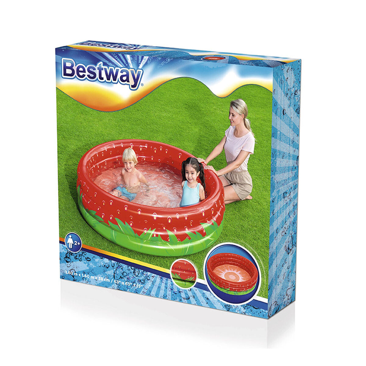 Bestway Inflatable Paddling Pool For Children Bestway Strawberry 168 X 38 Cm