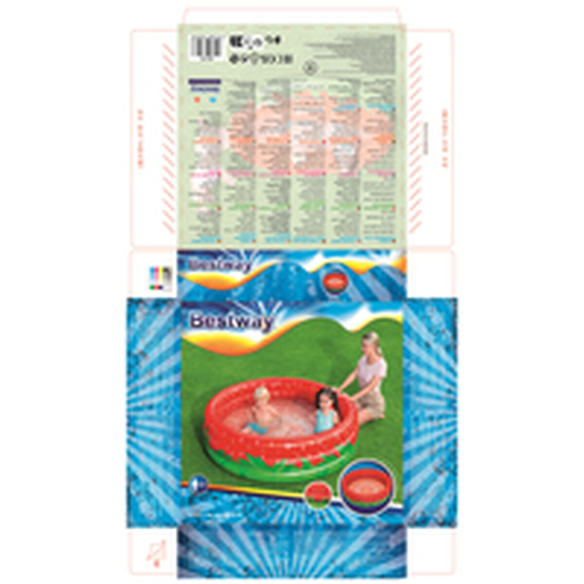 Bestway Inflatable Paddling Pool For Children Bestway Strawberry 168 X 38 Cm
