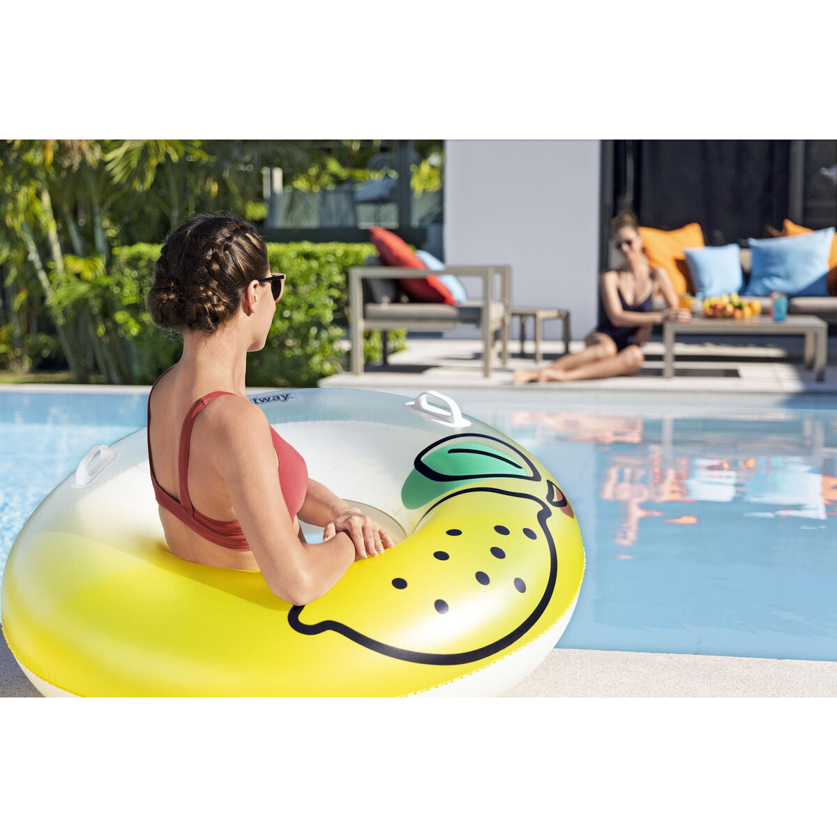 Bestway Inflatable Float With Handles Jungle D114 Cm +12 Years Beach Pool 36448