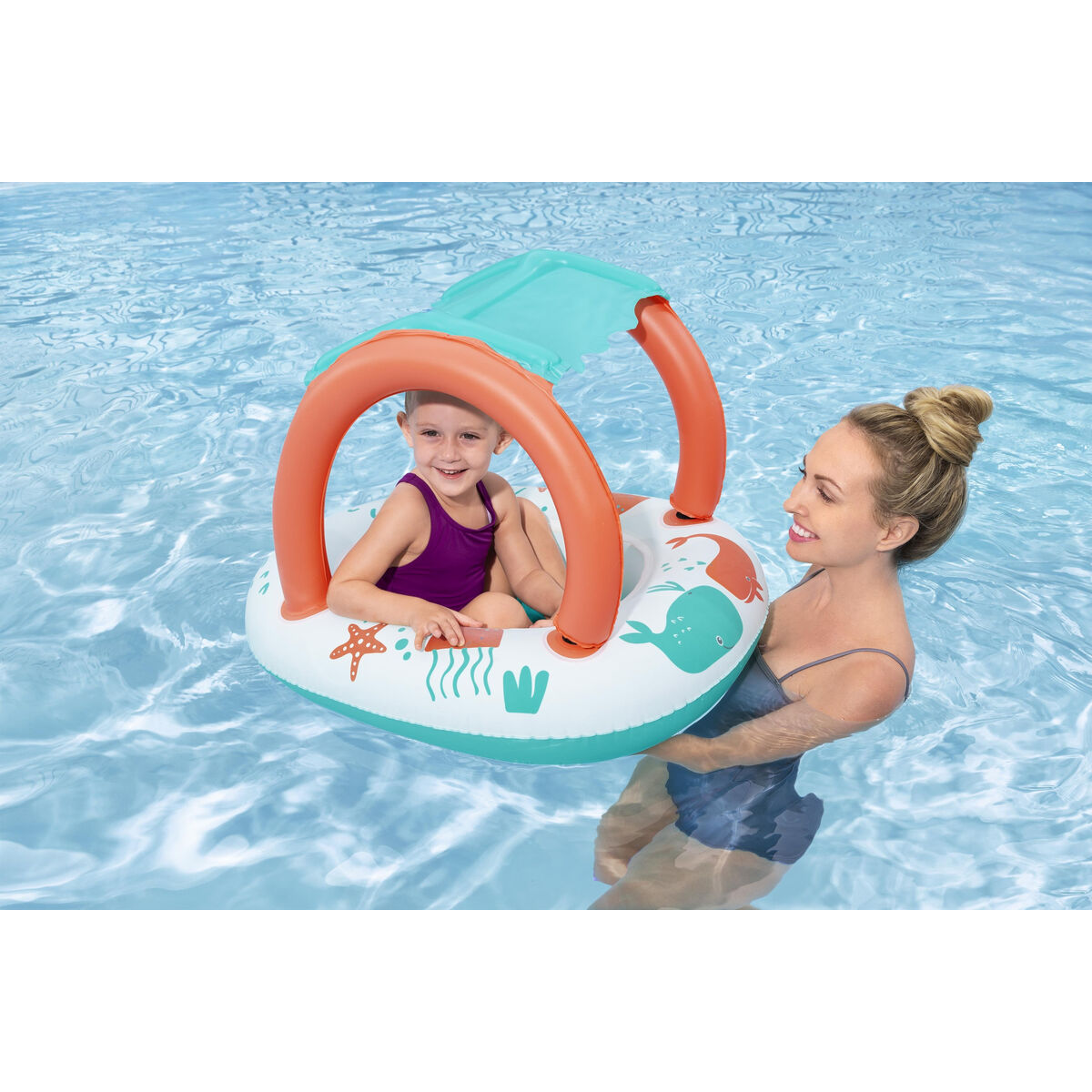 Bestway Inflatable Kids Boat Comfort 84X67 Cm +3 Years Beach Pool 34203