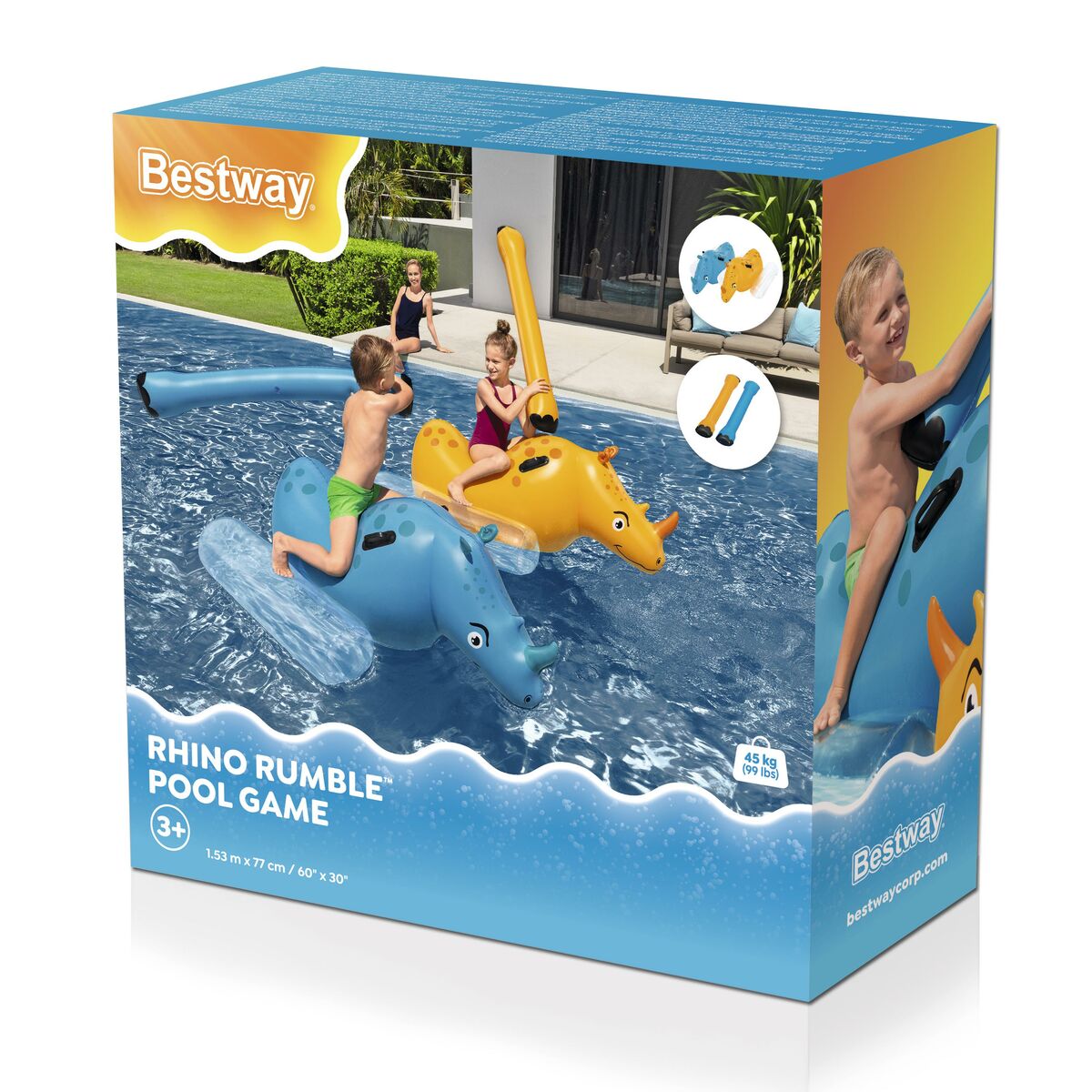 Bestway Inflatable Game Rhinoceros Fight 153x77 cm +3 Years Pool 41522