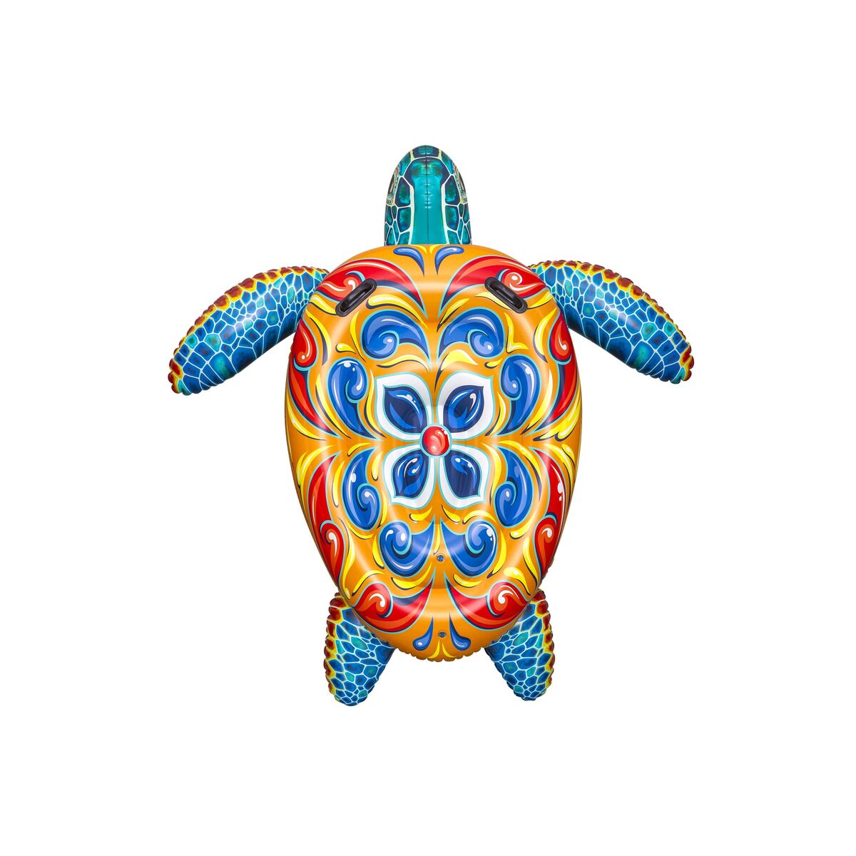 Bestway Inflatable Turtle 183X173 Cm With Handles +3 Years Beach Pool 41523