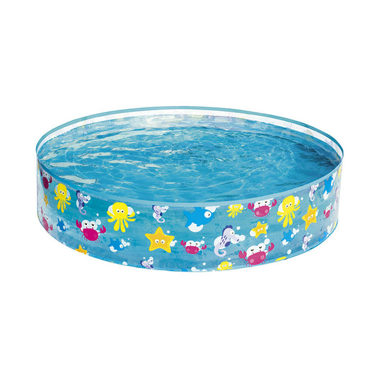 Bestway Inflatable Paddling Pool For Children Bestway 25 X 121 X 121 Cm 122 X 122 X 25 Cm