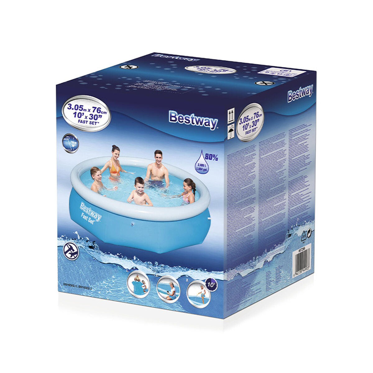 Bestway Inflatable Pool Bestway Blue 3800 L 305 X 76 Cm