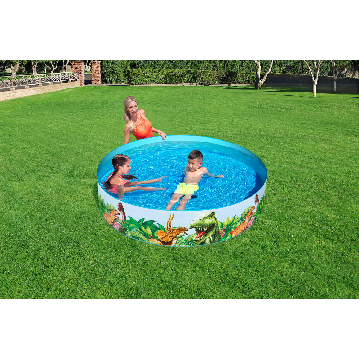 Bestway Inflatable Paddling Pool For Children Bestway Dinosaurs 244 X 46 Cm