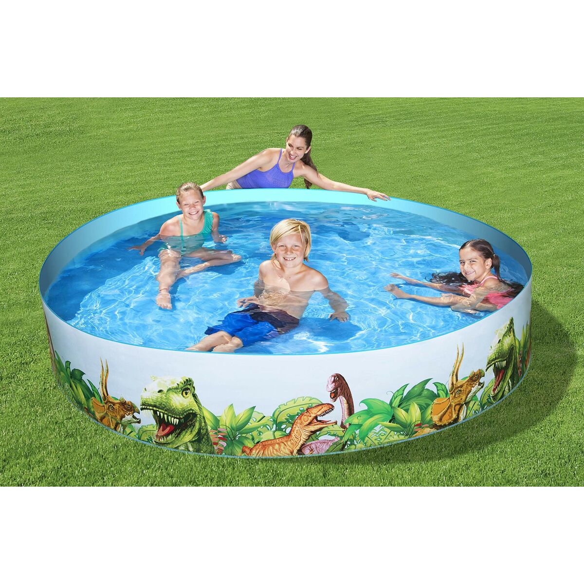 Bestway Inflatable Paddling Pool For Children Bestway Dinosaurs 244 X 46 Cm