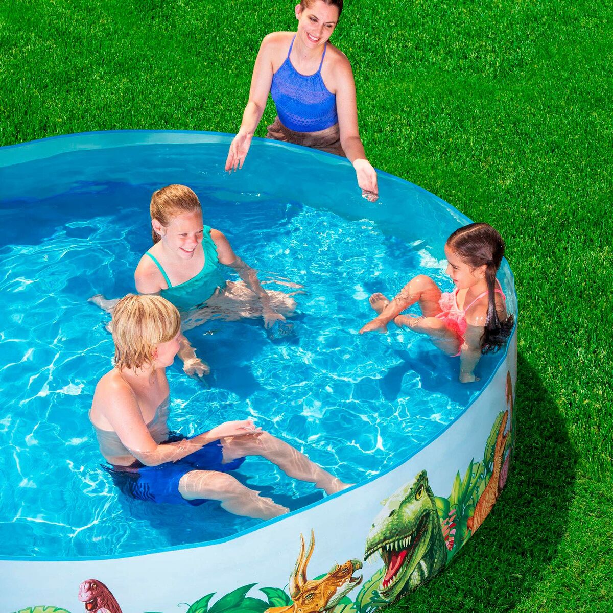Bestway Inflatable Paddling Pool For Children Bestway Dinosaurs 244 X 46 Cm