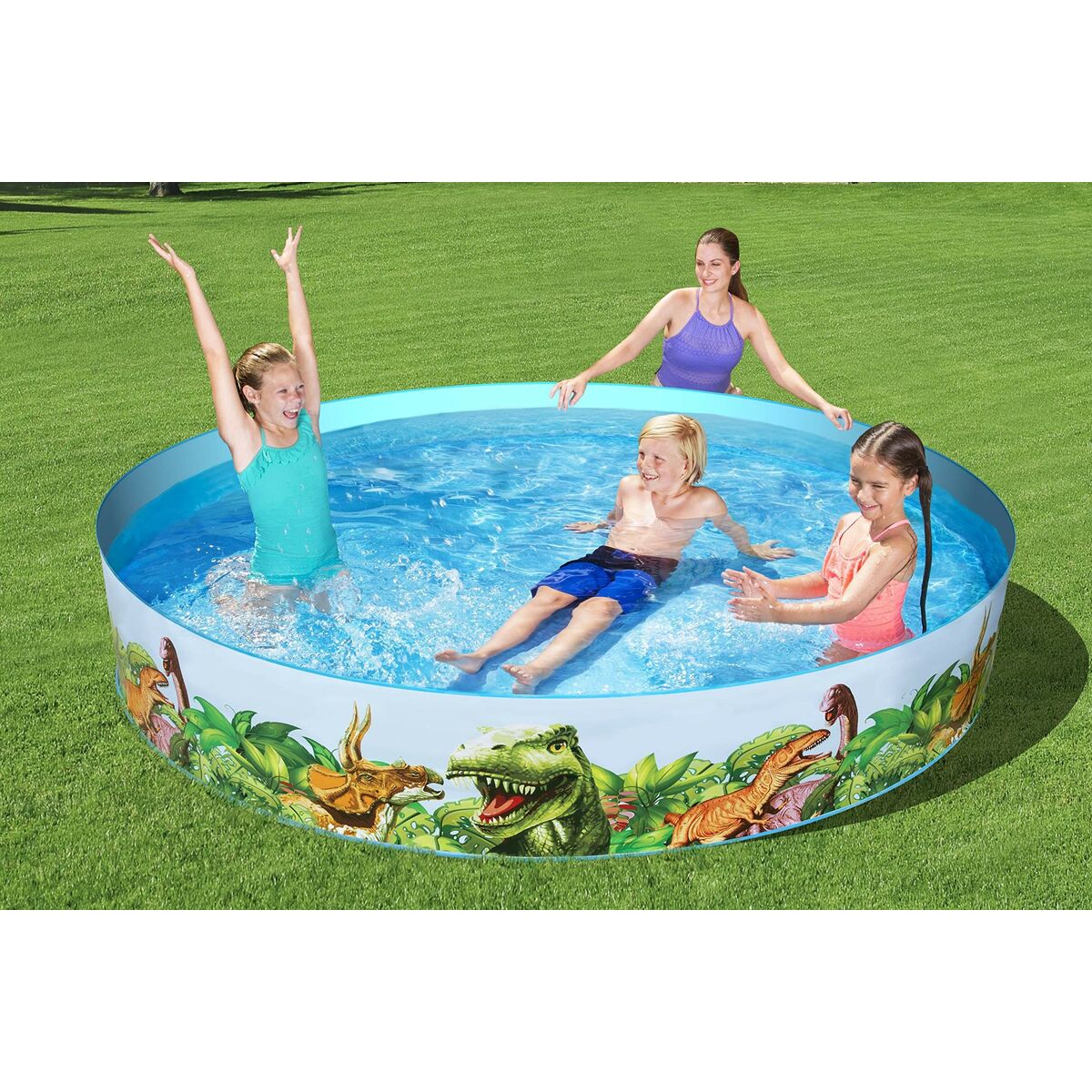 Bestway Inflatable Paddling Pool For Children Bestway Dinosaurs 244 X 46 Cm