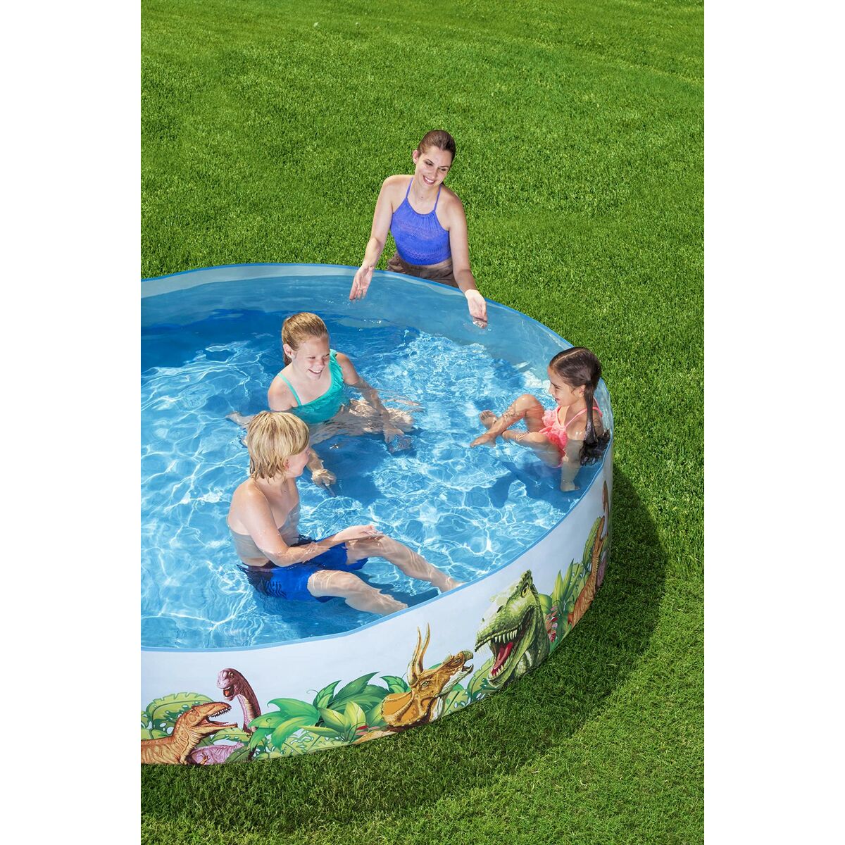 Bestway Inflatable Paddling Pool For Children Bestway Dinosaurs 244 X 46 Cm