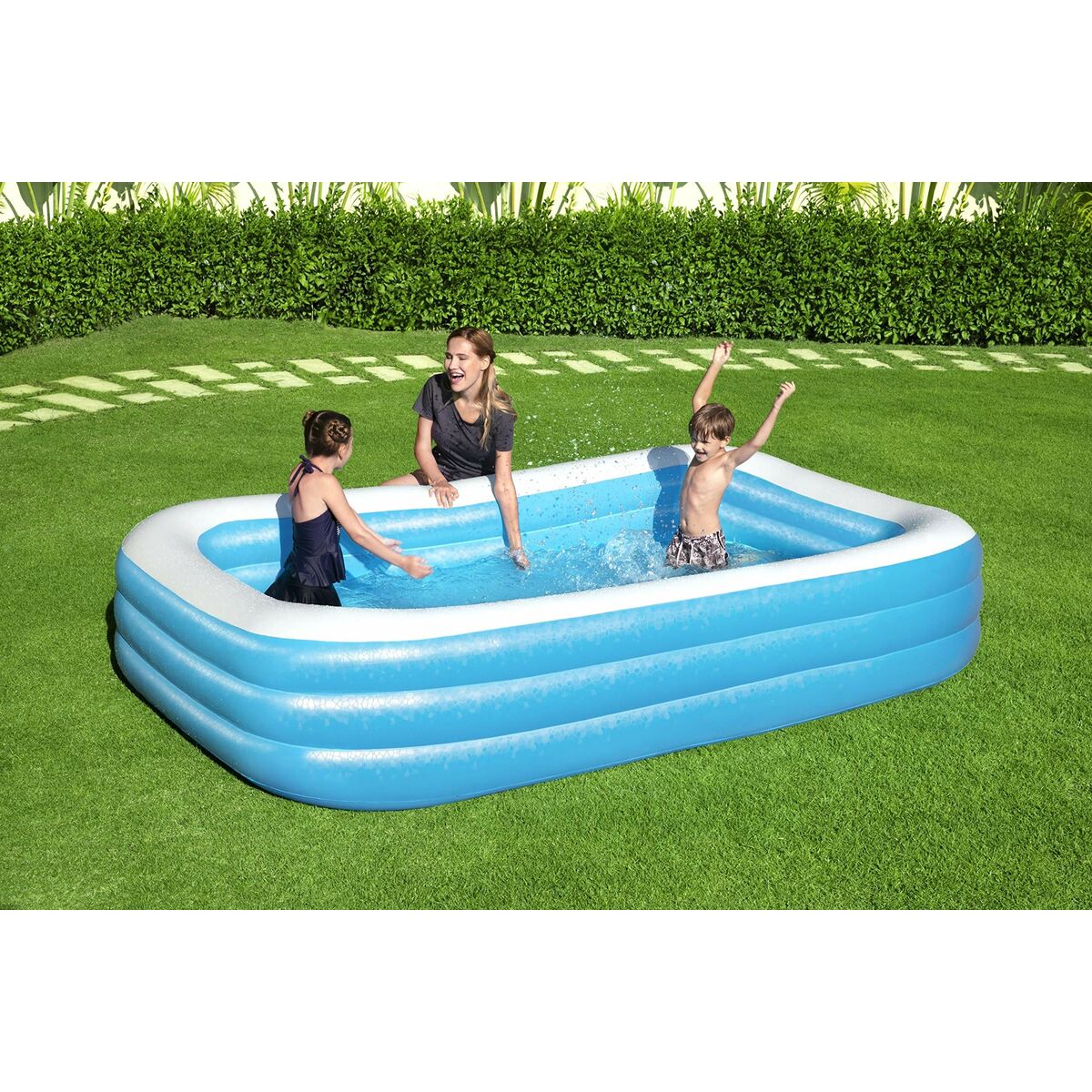 Bestway Inflatable Paddling Pool For Children Bestway Multicolour 305 X 183 X 56 Cm