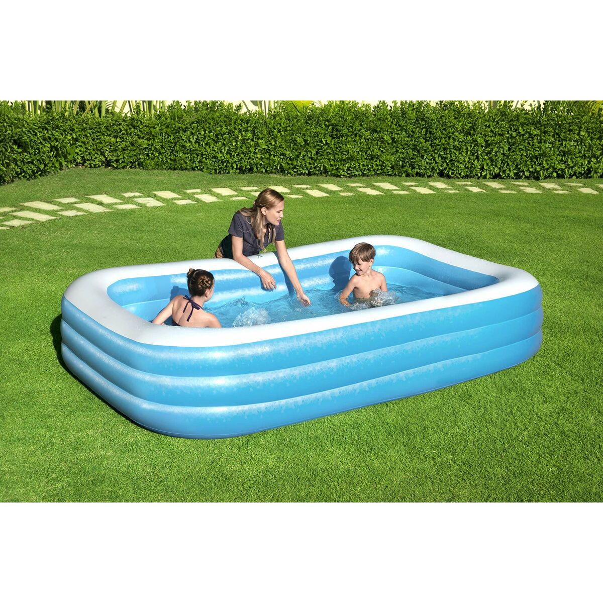 Bestway Inflatable Paddling Pool For Children Bestway Multicolour 305 X 183 X 56 Cm