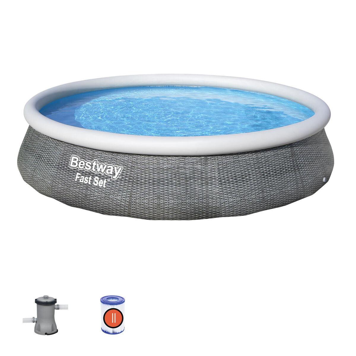Bestway Inflatable Pool Bestway Grey 7340 L 396 X 84 Cm