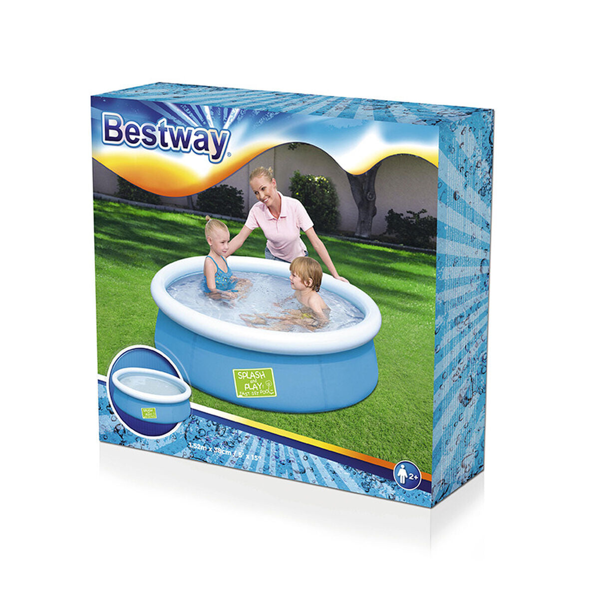 Bestway Inflatable Paddling Pool For Children Bestway 477 L 152 X 38 Cm