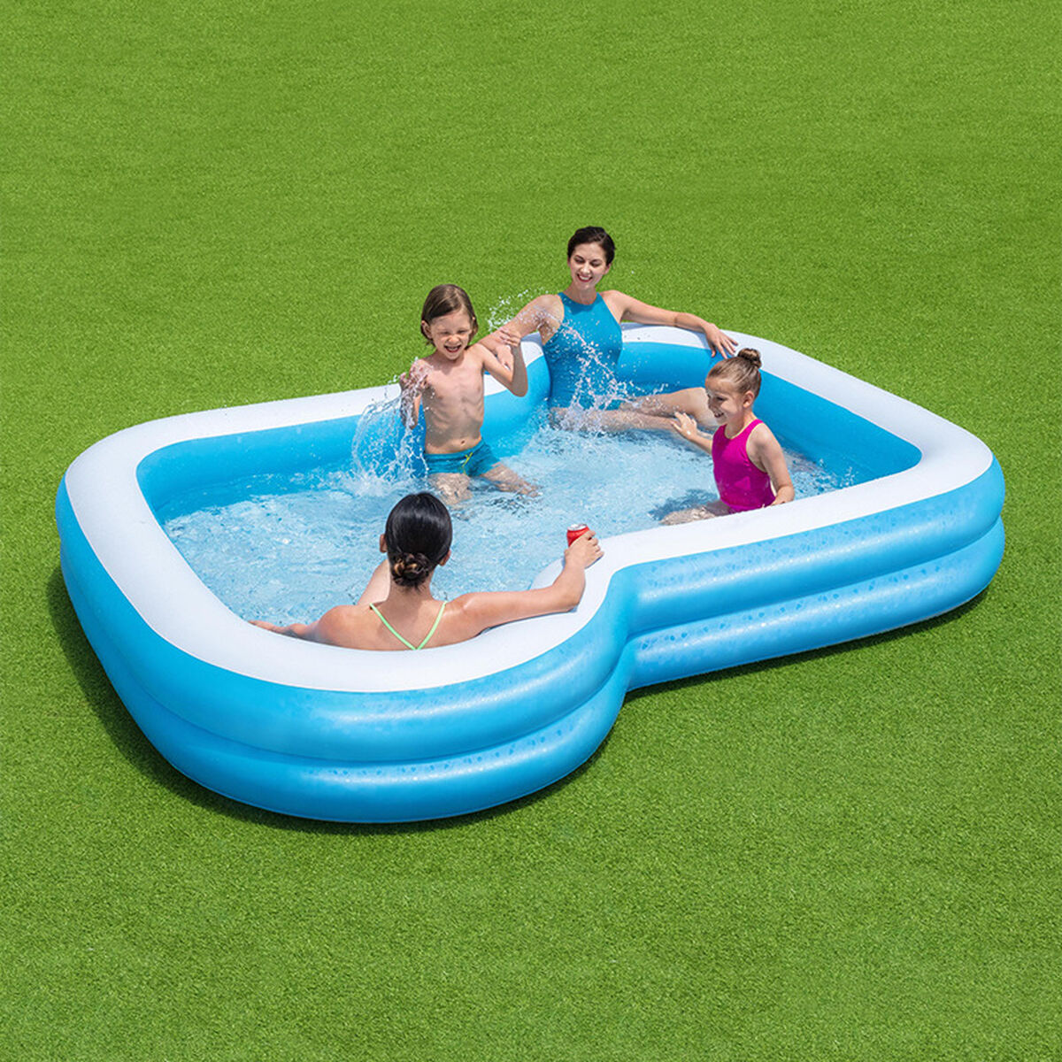 Bestway Inflatable Paddling Pool For Children Bestway Multicolour 305 X 274 X 46 Cm