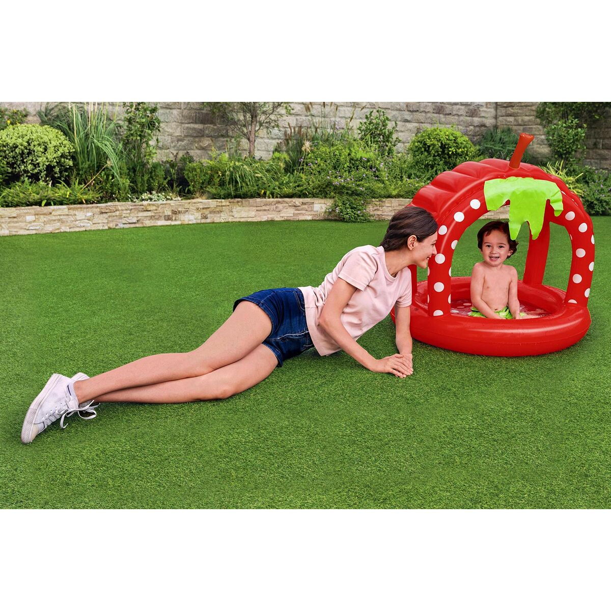 Bestway Inflatable Paddling Pool For Children Bestway Strawberry 91 X 91 X 91