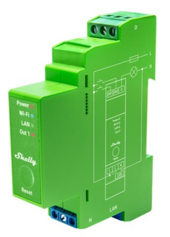Shelly Relé Pro Dimmer 1PM LED Glühbirne WLAN LAN Bt Din-rail — image 1