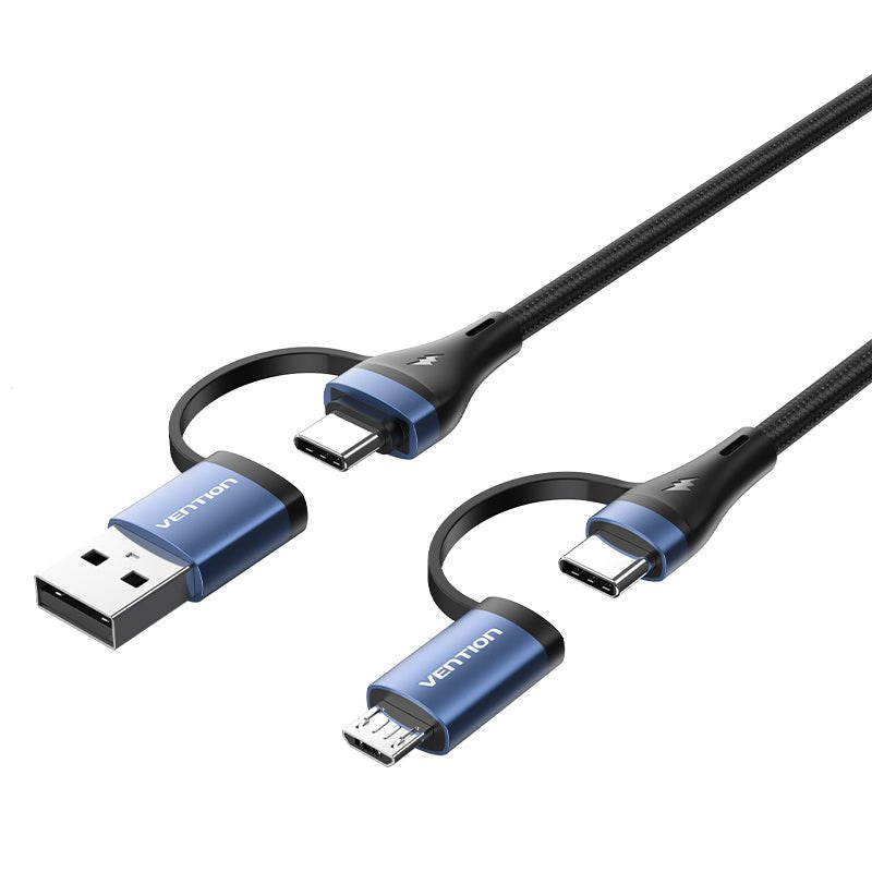 Vention USB Cable 2.0 Type-c Ctllf USB Type-c Male USB Male Microusb Male USB Type-c Male Up To 100W 480Mbps 1